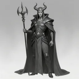 nazgul, concept art by mike ploog, greyscale,
