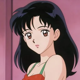 beautiful woman, 1 9 9 0 s anime style, vaporware