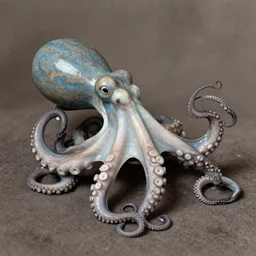 vintage photograph of an octopus playing the blues