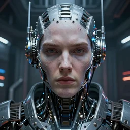 Skynet headquarters is where the AI lives, evil,  hyperrealistic mixed media, stunning 3d render inspired art by P. Craig Russell and Barry Windsor-Smith + perfect facial symmetry + dim volumetric lighting, 8k octane beautifully detailed render, post-processing, extremely hyperdetailed, intricate futuristic mechanic parts, epic composition, grim yet sparkling atmosphere, cinematic lighting + masterpiece, trending on artstation
