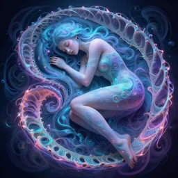 alterd carbon, sleeping beauty, mistress, dreamy ethereal vibe, neon, atmospheric, detailed, intricate render, fibbonacci, detailed illustration, hd, 4 k, digital art, overdetailed art, surrealistic, by greg rutkowski, by loish, laura sava, trending on artstation, deviantart