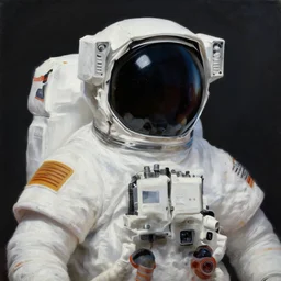 peter elson painting of headless astronaut. highly detailed, digital painting, sharp focus,