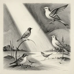 bird, dynasty robert sonia delaunay escher joost swarte, ligne claire, pencil drawing, line art