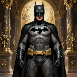 highly detailed full body portrait of the batman, comic book cover art, global illumination, sharp focus, octane rendering, specular radiant light, detailed and intricate environment, hyper realistic elegant grotesque reinassance digital painting concept art by cristian sauret