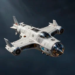 detailed spacecraft in the style of nacho yague