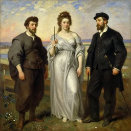 painting by ilya repin and valentin serov and viktor vasnetsov