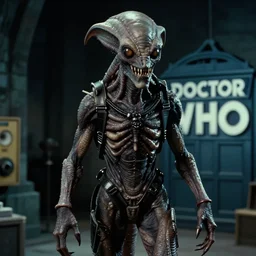 a Demogorgon in Doctor Who 1975, low budget movie
