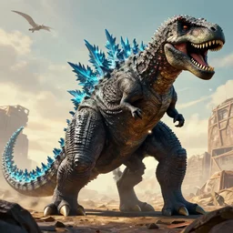 Godzilla + Tyrannosaurus Rex