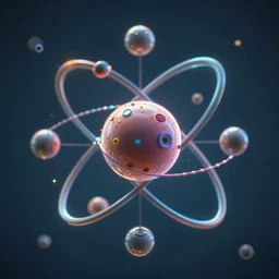 you are best particle physicist in the world. you are knowledgeable and imaginative, you have refined aesthetic sensibility and you also know how to communicate your ideas to others. present the most beautiful and most accurate 3 d representation of the hydrogen atom you can imagine.