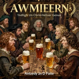 a tavern full of people with meads and beers. detailed faces. intricate details. fantasy poster. cinematic fantasy scene. fantasy. renaissance elements. renaissance element. oil painting. award winning. trending on artstation. 8 k