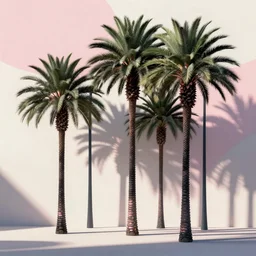 emo goth colombian wax palms pastel colors japanese minimalist art, wallpaper