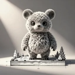 cross section blueprint for a furby