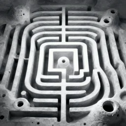 this labyrinth is penetrated on all sides by white holes from where tachyons pierced spacetime
