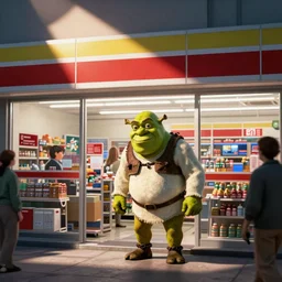 cctv footage of shrek robbing a convenience store