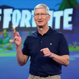 tim cook in fortnite