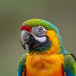 close up of a beautiful parrot pheasant