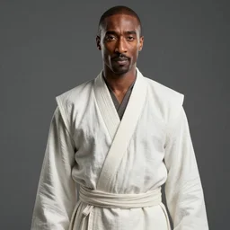Tupac Shakur as Mace Windu, highly detailed lucasfilm concept art from 1990s, 8k, movie still, high contrast