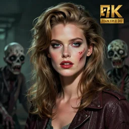 eighties super model cindy crawford as a zombie with cuts on face, 7 days to die zombie, fine art, award winning, intricate, elegant, sharp focus, cinematic lighting, highly detailed, digital painting, 8 k concept art, art by guweiz and z. w. gu, masterpiece, trending on artstation, 8 k