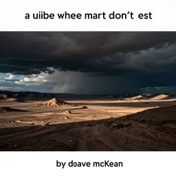 a universe where humans don't exist, by dave mckean