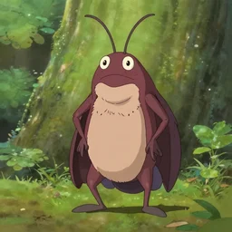 cockroach character, ghibli style