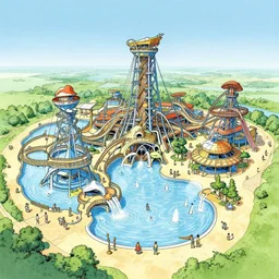 a large water park in hell by paul lehr and moebius