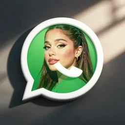 ariana grande as an whats app icon