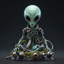 dmt entity alien on the joe rogan podcast, octane render