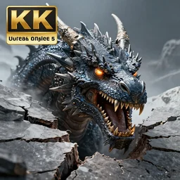 A huge dragon's head emerged from a crack in time and space, leds, high detail,  hd, hdr, ue5, ue6, unreal engine 5, cinematic 4k wallpaper, 8k, ultra detailed, high resolution, artstation, award winning