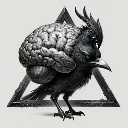anthropomorphic triangle brain in edgy darkshadowiron terror bird, intricate, elegant, highly detailed animal monster, digital painting, artstation, concept art, smooth, sharp focus, illustration, art by artgerm, dwayne barlowe, trending on artstation and greg rutkowski and alphonse mucha, 8 k