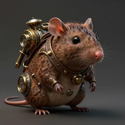 steampunk mole rat, unreal engine, style of peter mohrbacher, 8 k highly detailed, path traced