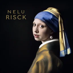 elon musk with a pearl earring, by johannes vermeer