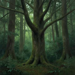 spirit of forest, by greg rutkowski