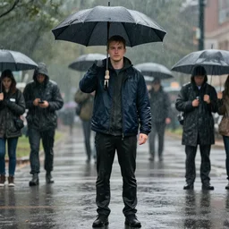mrbeast standing in the rain, pledge of allegiance