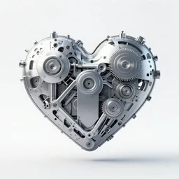 heart shape, mechanical style