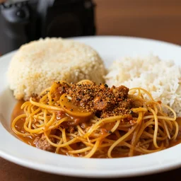 close - up focused dslr photograph of an honduran dinner, 8 k, high detail, volumetric lighting, hyperrealism, aesthetically pleasing, studio lighting, trending