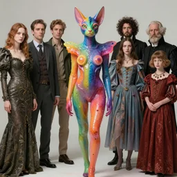 a fashion editorial of sadie sink as a brightly colored sphinx amphibian hybrid with wet translucent skin. wearing an growing organic catsuit. by tom bagshaw, donato giancola, hans holbein, walton ford, gaston bussiere, brian froud, peter mohrbacher and magali villeneuve. 8 k, cgsociety