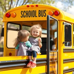 yellow school bus kindergarten