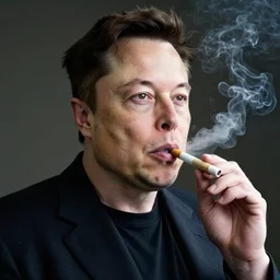 elon musk smoking a joint