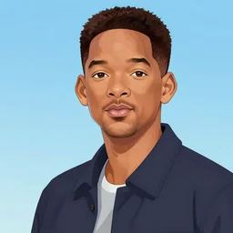 will smith anime style, artwork by cushart, krenz
