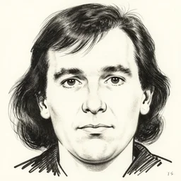 a robert crumb drawing of the face of a person named dolly hoffpants