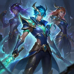 shaco league of legends wild rift hero champions arcane fantasy digital painting bioluminance alena aenami artworks in 4 k design by lois van baarle by sung choi by john kirby artgerm and greg rutkowski and magali villeneuve tank support marksman mage fighter assassin,