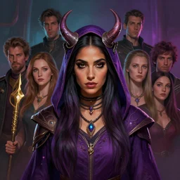 centered head - on medium shot painted portrait maya ali as arcane storm mage, gloomhaven, gaudy colours, octane render, unreal engine, matte painting concept art, fanart artstation by fortiche and jesper ejsing and rhads and lois van baarle and ilya kuvshinov and rossdraws