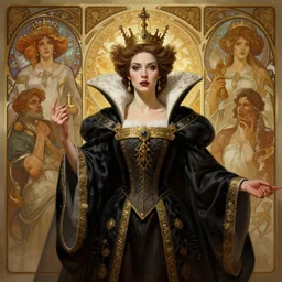 the queen of the 7 seas, mysterious, highly detailed, digital painting, artstation, concept art, smooth, sharp focus, illustration, unreal engine 5, 8 k, art by stanley artgerm lau, wlop, rossdraws, frank frazetta, andrei riabovitchev, marc simonetti, and alphonse mucha, treanding on artstation