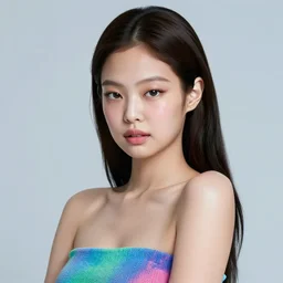 jennie kim, smooth vibrancy, high detail texture, lighting, 8 k, hyper detailed, digital art, trending in artstation, cinematic lighting, studio quality, smooth render, unreal engine 5 rendered, octane rendered, art style by popularity _ choi and klimt and nixeu and ian sprigger and wlop and krenz cushart