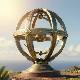 3 d render, sunlight study, kauai, the orb of truth, art nouveau, by jan davidz de heem and ( ( ( ( ( lisa frank ) ) ) ) ), 8 k, sharp focus, octane render