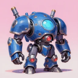 game asset of zerg with shell of cyberpunk metal plate and machine, in gouache detailed paintings, props, stylized, 2 d sprites, kitbash, arcane, overwatch, blue and pink color scheme, 8 k, close up
