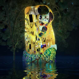 glowwave tree flood water, au naturel, hyper detailed, digital art, trending in artstation, cinematic lighting, studio quality, smooth render, unreal engine 5 rendered, octane rendered, art style by klimt and nixeu and ian sprigger and wlop and krenz cushart.