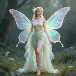 beautiful beautiful full body portrait fairy faerie fey fae queen soft highly detailed CGsociety  subtle enchanting alluring magical concept art volumetric lighting unreal engine  octane render 4k