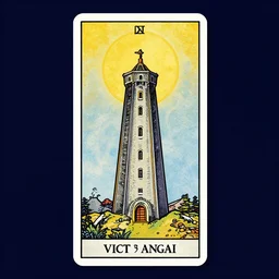 the tower tarot card, by victo ngai, greg rutkowski, digital art, trending on artstation
