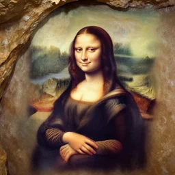 cave-painting! cave-painting! of ((((((((((((((((mona lisa))))))))))))))))